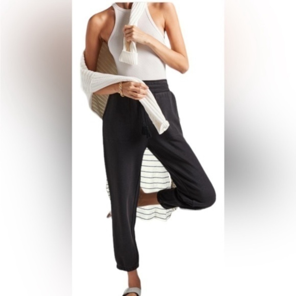 Anthropologie/Saturday/Sunday Charcoal Belted Sweatpants